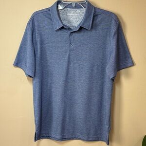 Hawker Rye Men's Heathered Navy Blue Polo